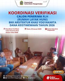 KOORDINASI VERIFIKASI CALON PENERIMA RLH BKK ARSITEKTUR KHAS YOGYAKARTA